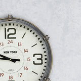 Paragon Manhattan Clock Metallic 19 X 19 X 5 Wall Hanging