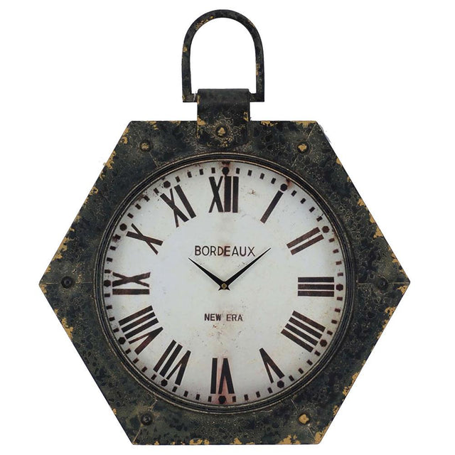 Paragon Antique Clock Black 27 X 23 X 3 Wall Hanging