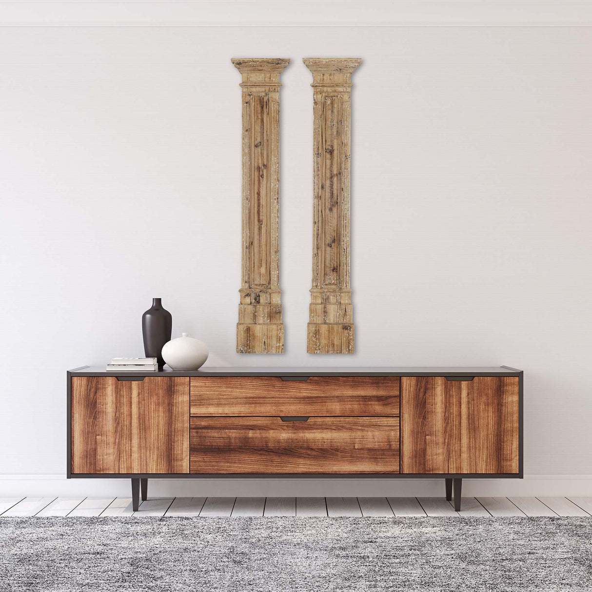 Paragon Rustic Columns S/2 Beige 60 X 10 X 4 Wall Hanging