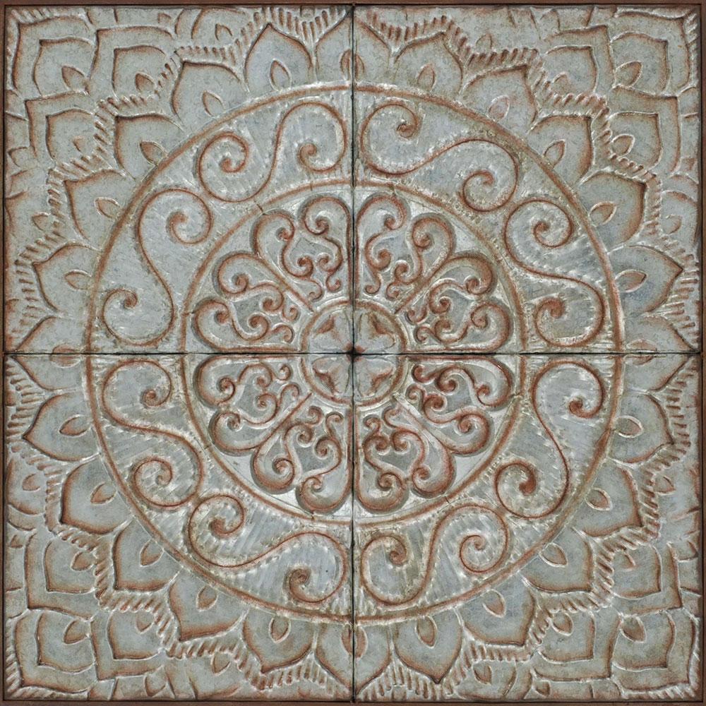 Paragon Antique Ceiling Tiles Metallic 37 X 37 X 2 Wall Hanging
