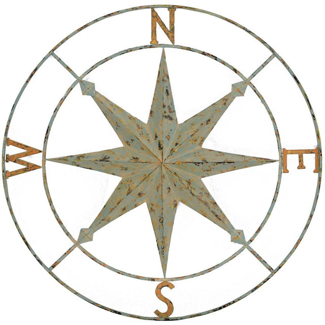 Paragon Compass Points Multi 36 X 36 X 2 Wall Hanging