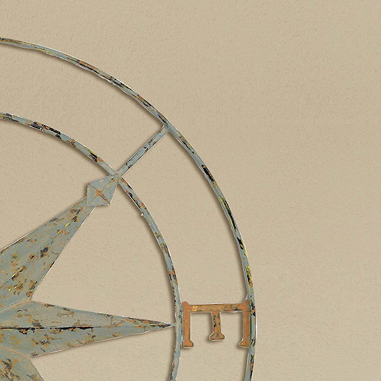 Paragon Compass Points Multi 36 X 36 X 2 Wall Hanging