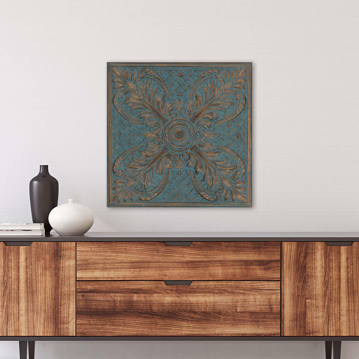 Paragon Remnant Metallic 37 X 37 X 2 Wall Hanging
