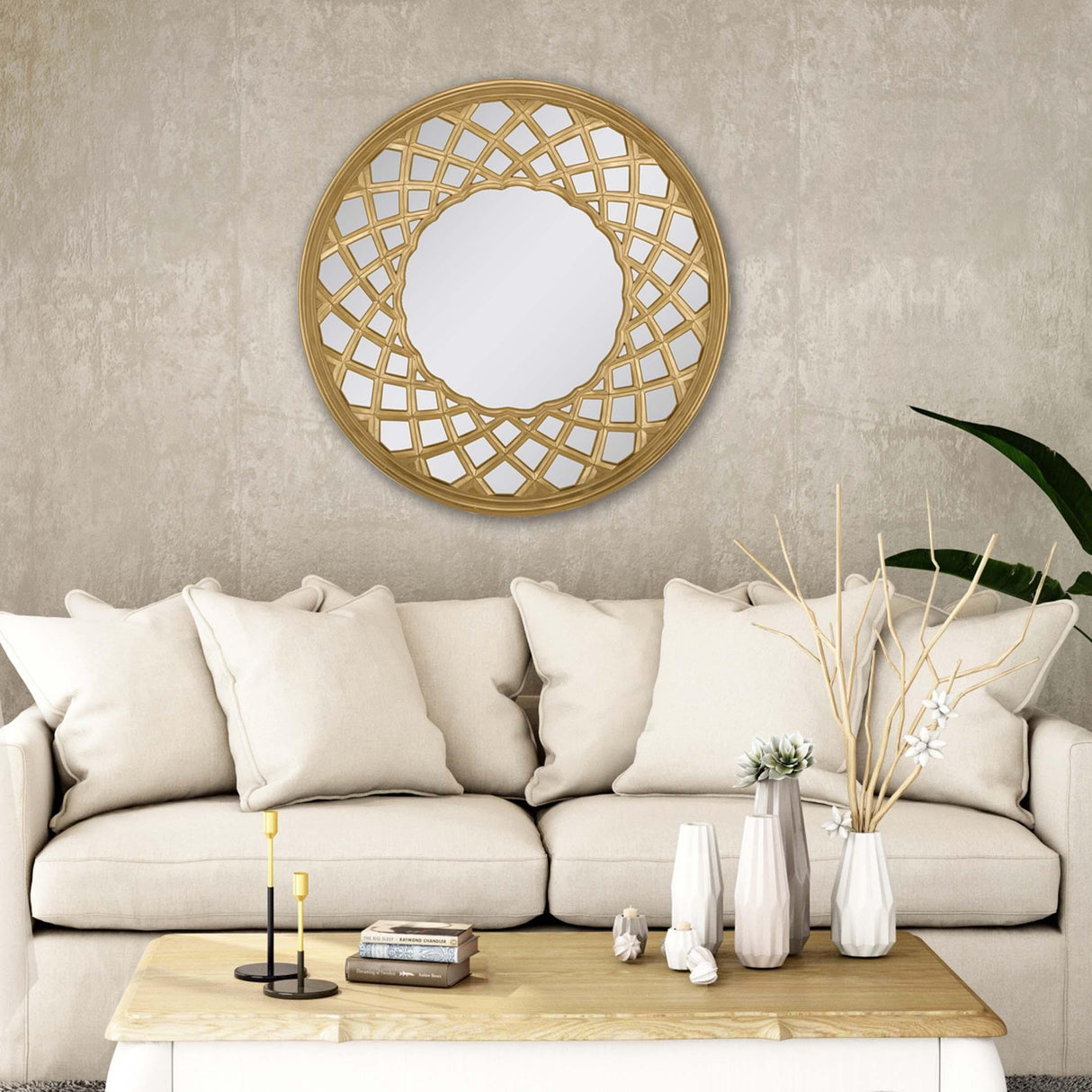 Paragon Golden Dream Mirror Metallic 32 X 32 X 2 Wall Mirror