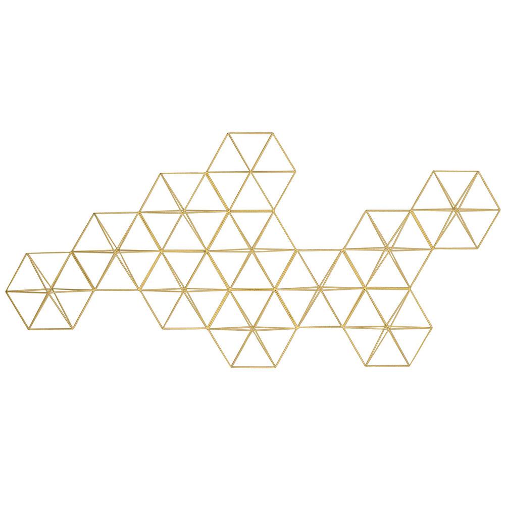 Paragon Golden Geos 1 Metallic 20 X 42 X 4 Wall Hanging