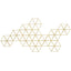 Paragon Golden Geos 1 Metallic 20 X 42 X 4 Wall Hanging