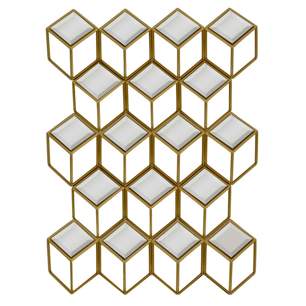 Paragon Mirror Squared Metallic 33 X 24 X 4 Wall Mirror