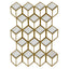 Paragon Mirror Squared Metallic 33 X 24 X 4 Wall Mirror