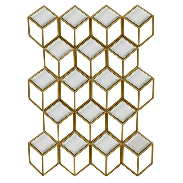 Paragon Mirror Squared Metallic 33 X 24 X 4 Wall Mirror