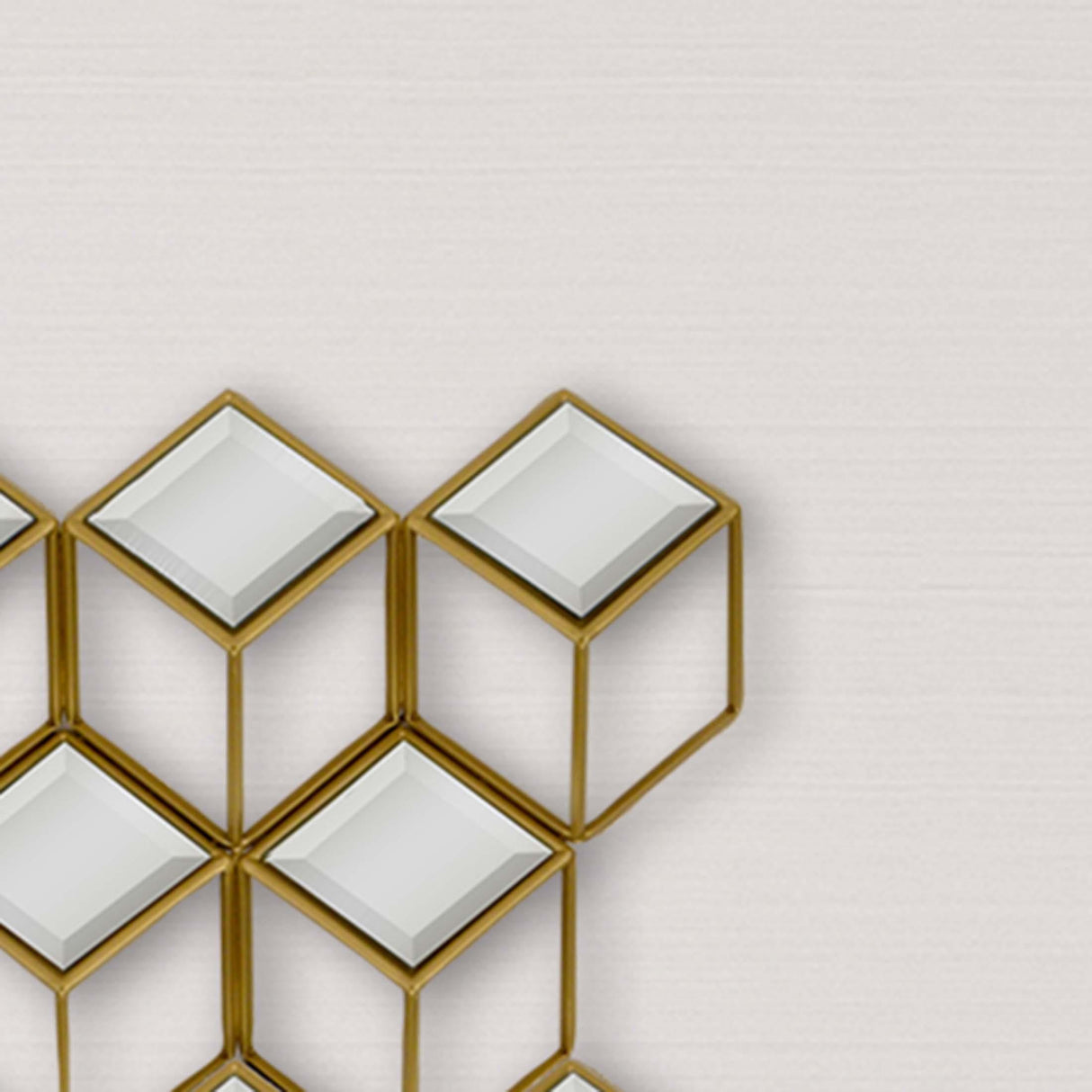 Paragon Mirror Squared Metallic 33 X 24 X 4 Wall Mirror