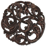 Paragon Aged Copper Leaf Swirl Brown 40 X 40 X 2 Wall Hanging