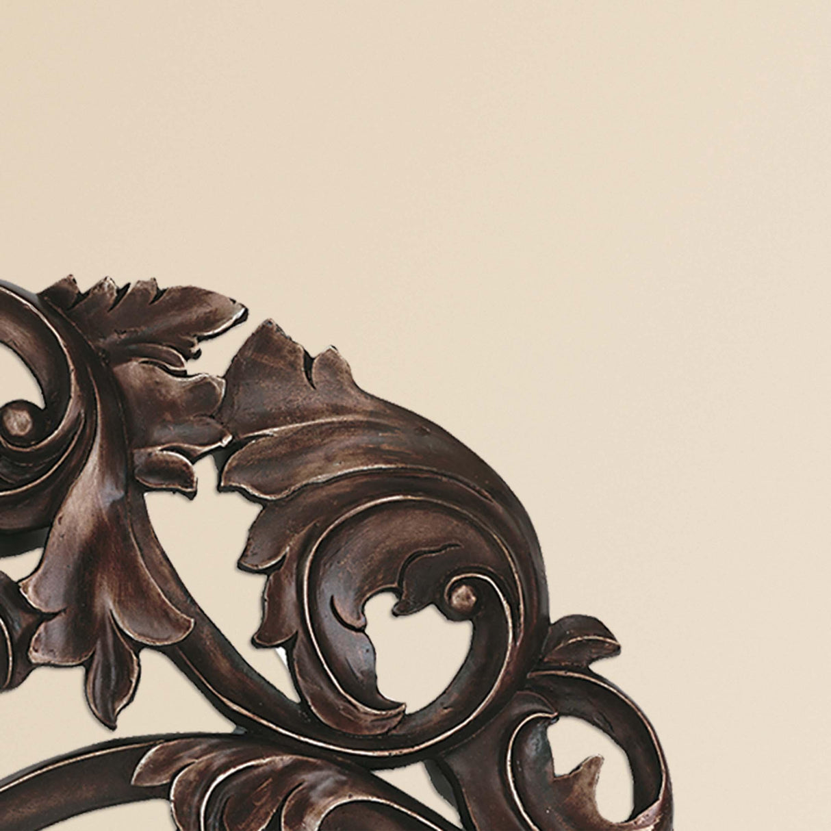 Paragon Aged Copper Leaf Swirl Brown 40 X 40 X 2 Wall Hanging