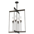 Hubbardton Forge 2025 Oil Rubbed Bronze Frosted Gradient Glass (WC) Lilium 4-Light Chandelier