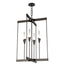 Hubbardton Forge 2025 Oil Rubbed Bronze Frosted Gradient Glass (WC) Lilium 4-Light Chandelier