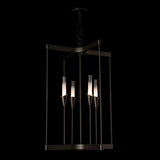 Hubbardton Forge 2025 Oil Rubbed Bronze Frosted Gradient Glass (WC) Lilium 4-Light Chandelier