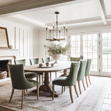 Hubbardton Forge 2025 Modern Brass Frosted Gradient Glass (WC) Lilium 6-Light Chandelier