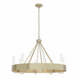 Hubbardton Forge 2019 Modern Brass Clear Glass (ZM) Banded Ring Chandelier