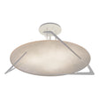 Hubbardton Forge 2024 White Alabaster Callisto Semi-Flush