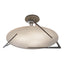 Hubbardton Forge 2024 Dark Smoke Alabaster Callisto Semi-Flush