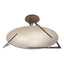 Hubbardton Forge 2024 Bronze Alabaster Callisto Semi-Flush