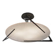 Hubbardton Forge 2024 Black Alabaster Callisto Semi-Flush