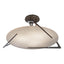 Hubbardton Forge 2024 Oil Rubbed Bronze Alabaster Callisto Semi-Flush