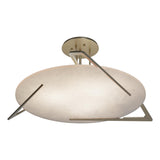 Hubbardton Forge 2024 Soft Gold Alabaster Callisto Semi-Flush