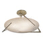 Hubbardton Forge 2024 Soft Gold Alabaster Callisto Semi-Flush