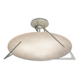 Hubbardton Forge 2024 Sterling Alabaster Callisto Semi-Flush