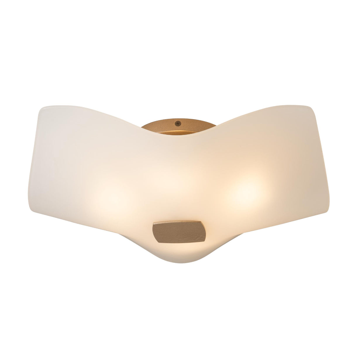 Hubbardton Forge 2025 Soft Gold Frosted Glass (FD) Astra Semi-Flush