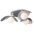 Hubbardton Forge 2025 Sterling Yoki 3-Light Semi-Flush