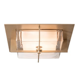 Hubbardton Forge 2025 Soft Gold Clear Glass (ZM) Axis Flush Mount