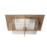 Hubbardton Forge 2025 Soft Gold Clear Glass (ZM) Axis Flush Mount