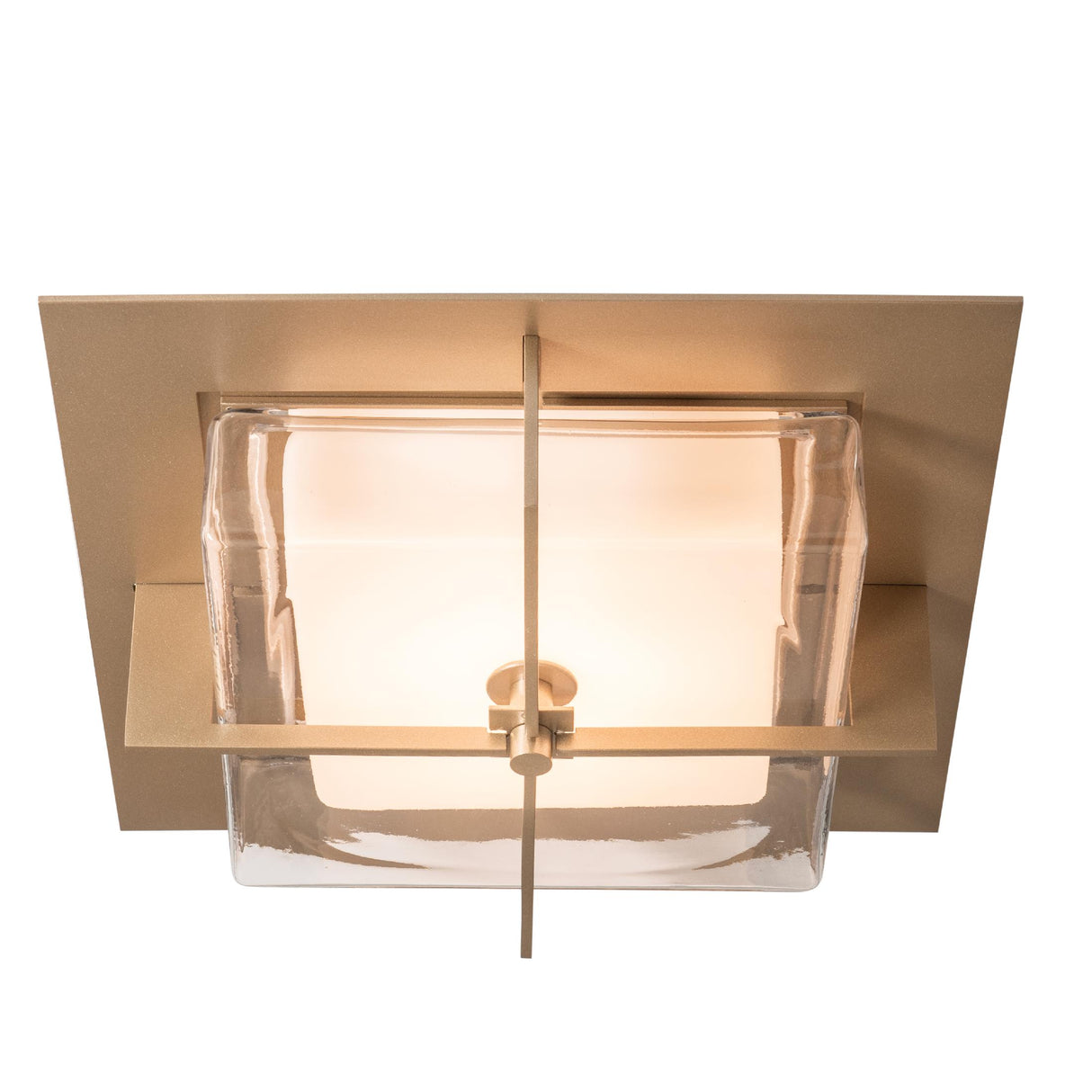 Hubbardton Forge 2025 Soft Gold Clear Glass (ZM) Axis Flush Mount