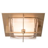 Hubbardton Forge 2025 Soft Gold Clear Glass (ZM) Axis Flush Mount