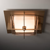 Hubbardton Forge 2025 Soft Gold Clear Glass (ZM) Axis Flush Mount