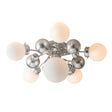 Hubbardton Forge 2025 Sterling Opal Glass (GG) Sprig 6-Light Semi-Flush