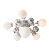 Hubbardton Forge 2025 Sterling Opal Glass (GG) Sprig 6-Light Semi-Flush