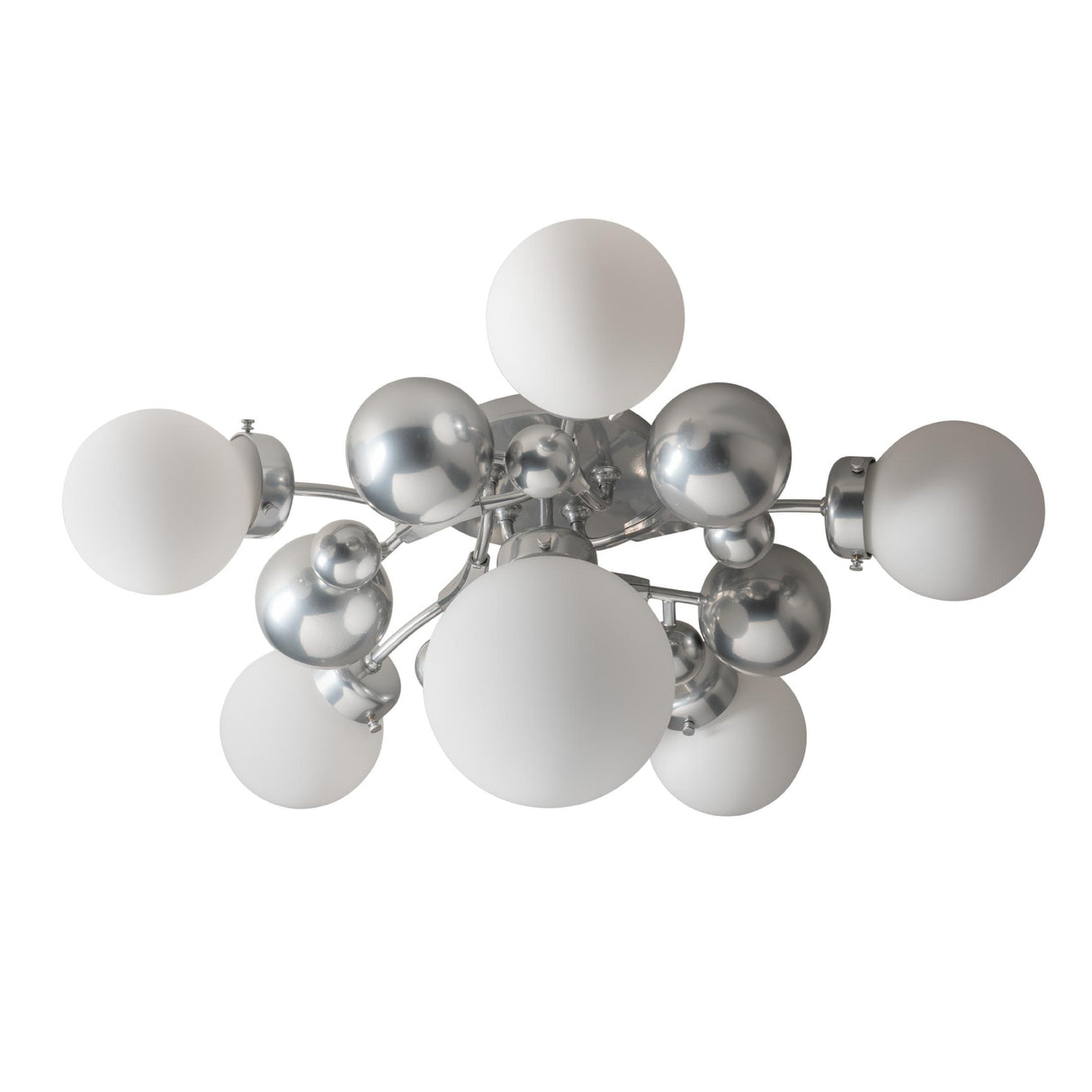 Hubbardton Forge 2025 Sterling Opal Glass (GG) Sprig 6-Light Semi-Flush