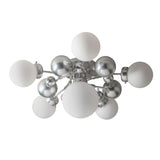 Hubbardton Forge 2025 Sterling Opal Glass (GG) Sprig 6-Light Semi-Flush