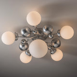 Hubbardton Forge 2025 Sterling Opal Glass (GG) Sprig 6-Light Semi-Flush
