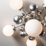 Hubbardton Forge 2025 Sterling Opal Glass (GG) Sprig 6-Light Semi-Flush