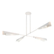 Hubbardton Forge 2024 White White White Art Glass (BB) Multi Vertex Large Pendant/Semi-Flush