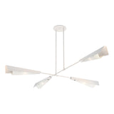 Hubbardton Forge 2024 White White White Art Glass (BB) Multi Vertex Large Pendant/Semi-Flush