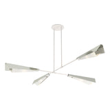 Hubbardton Forge 2024 White Sterling White Art Glass (BB) Multi Vertex Large Pendant/Semi-Flush