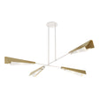 Hubbardton Forge 2024 White Modern Brass White Art Glass (BB) Multi Vertex Large Pendant/Semi-Flush