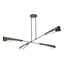 Hubbardton Forge 2024 Bronze Bronze White Art Glass (BB) Multi Vertex Large Pendant/Semi-Flush