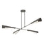 Hubbardton Forge 2024 Natural Iron Natural Iron White Art Glass (BB) Multi Vertex Large Pendant/Semi-Flush