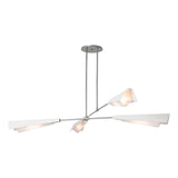 Hubbardton Forge 2024 Vintage Platinum White White Art Glass (BB) Multi Vertex Large Pendant/Semi-Flush