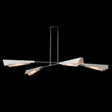 Hubbardton Forge 2024 Vintage Platinum White White Art Glass (BB) Multi Vertex Large Pendant/Semi-Flush